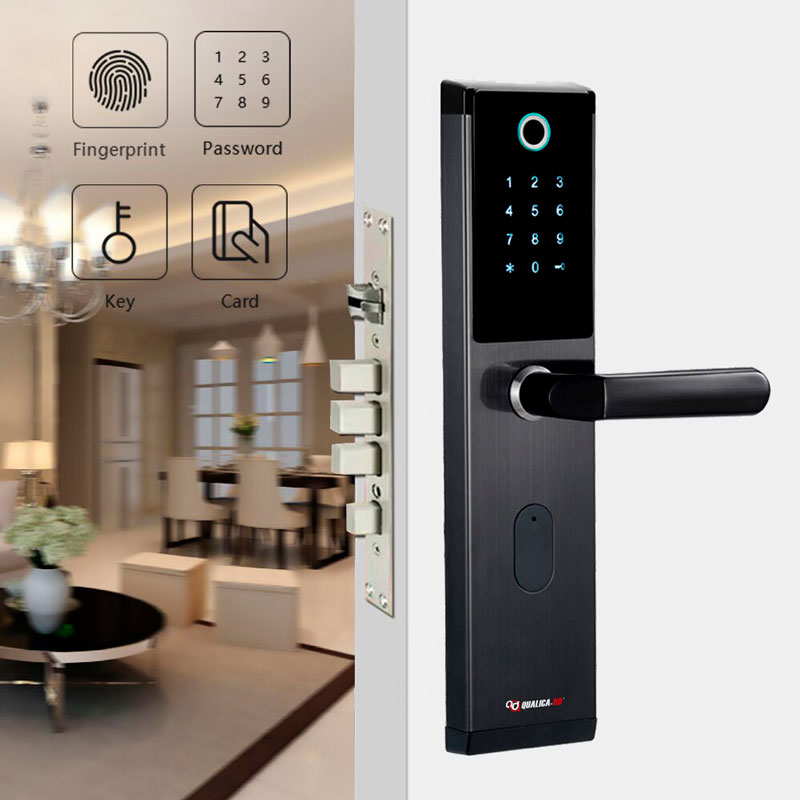 cerradura biometrica inteligente para puerta cerradura electronica inteligente con huella dactilar y password