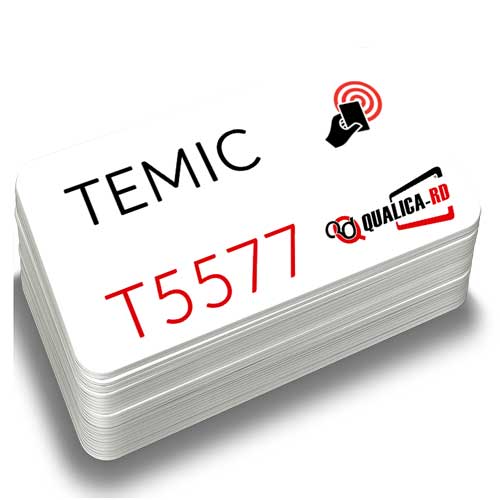 TARJETA BLANCA DE 125KHZ DE LECTURA ESCRITURA CHIP TEMIC T5577 1