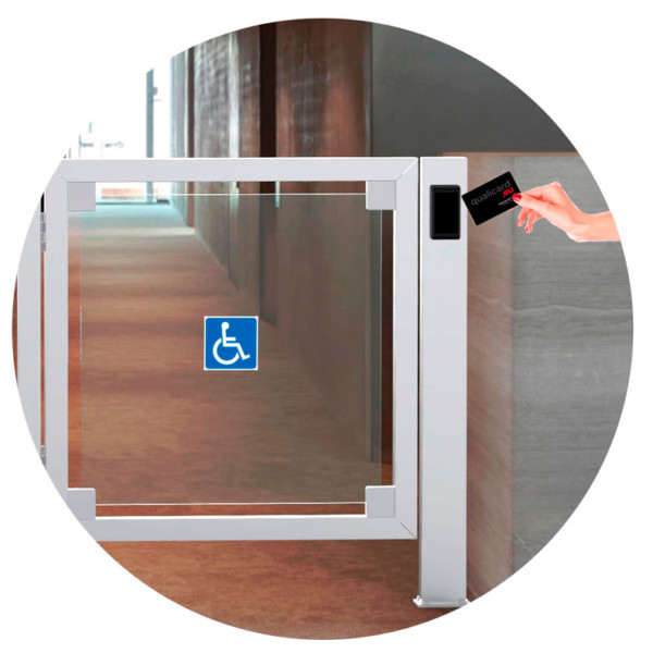 QRD-Puerta-de-seguridad-automatica-con-lector-integrado
