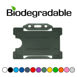 biodegrabable horizontal para una tarjeta