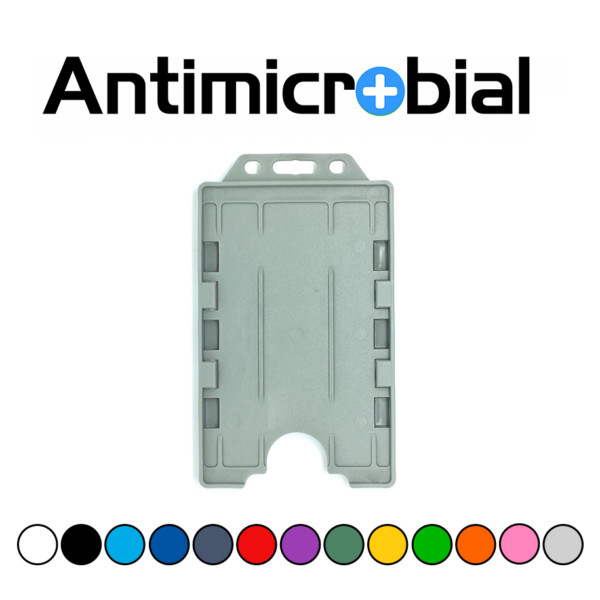 antimicrobial vertical para dos tarjetas