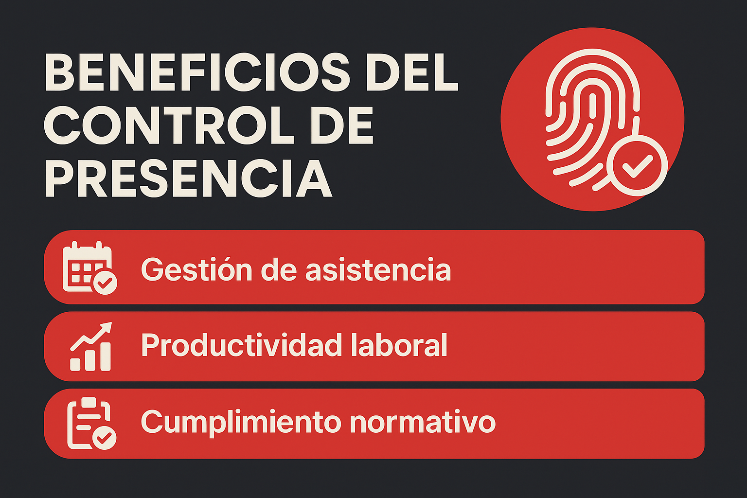 Beneficios del control de presencia para empresas Beneficios del control de presencia para empresas