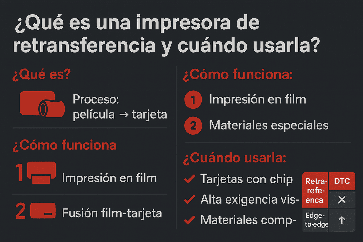 Qué es una impresora de retransferencia y cuándo usarla Qué es una impresora de retransferencia y cuándo usarla