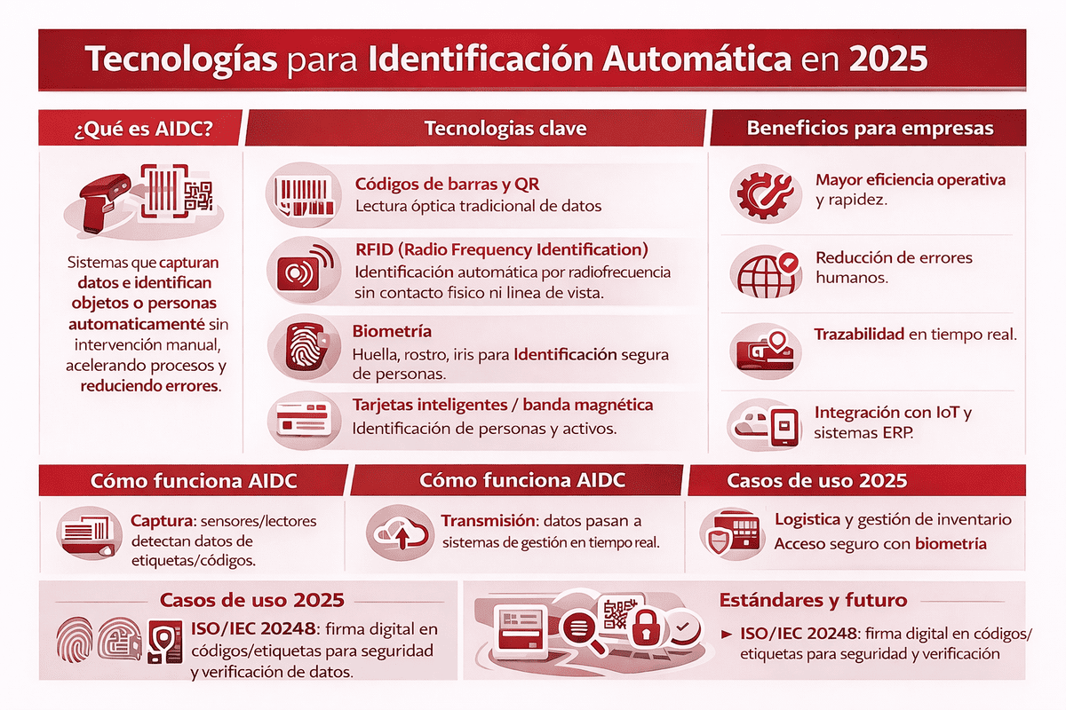 Guía de Tecnologías para Identificación Automática en 2025